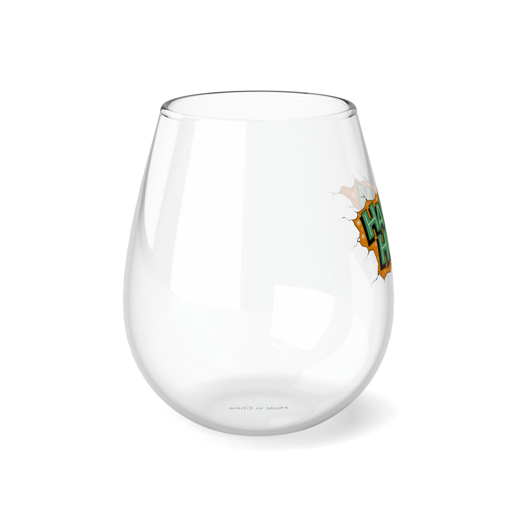 Doug Aldrich Graffiti Logo Stemless Wine Glass, 11.75oz