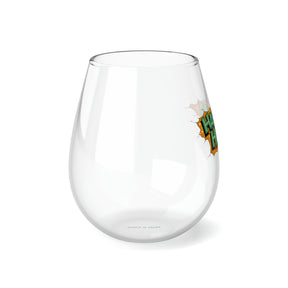 Doug Aldrich Graffiti Logo Stemless Wine Glass, 11.75oz