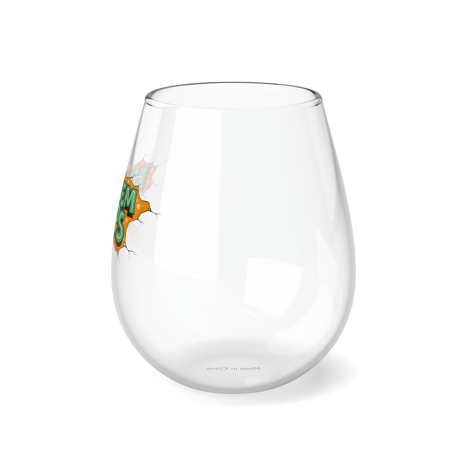 Doug Aldrich Graffiti Logo Stemless Wine Glass, 11.75oz